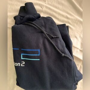 PS2 hoodie with logo on sleeve